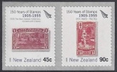 2005   SG.2783-4 Anniversary of New Zealand Stamps S/Adh. pair. U/M (MNH)