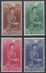 1954  New Zealand SG.733d/6 High values U/M (MNH)