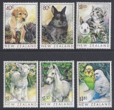 1999 New Zealand Popular Pets SG.2232/7 set 6values U/M