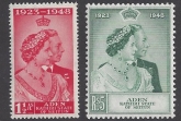 Aden/Seiyun - 1948 Royal Silver Wedding SG.14 - 15  U/M (MNH)