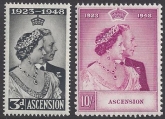 Ascension Island 1948 Royal Silver Wedding SG.50/1 U/M (MNH)