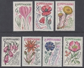 1965 Czechoslovakia - SG.1538-44 Medicinal Plants  set 7 values U/M (MNH)