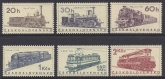 1966  Czechoslovakia - SG.1557-62 Czech Locomotives  set 6 values U/M (MNH)