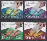 2013 Falkland Islands Referendum         SG.1247-50 MNH