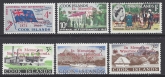1966 Cook Islands   Winston Churchill overprints set 6 values SG.179/84 u/m (MNH)
