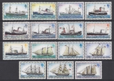 1978 Falkland Islands - 'Mail Ships' set Definitives  SG.331a-45a u/m (MNH)