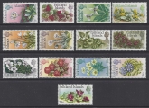 1972 Falkland Islands SG.276- 288  Flowers  definitive set 13 values  u/m (MNH)