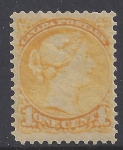 1873 Canada SG.91   1c orange yellow Lm/mint