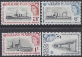 1964 Falkland Islands.  - SG.215-8  50th Anniversary of the Battle of the Falklands u/m (MNH)