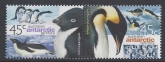 2000 Australian Antarctic SG.130/1 Penguins set 2 values U/M (MNH)