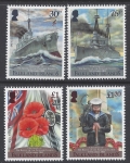 2014 Falkland Islands SG.1300-3 World War 1 Centenary  set 4 values U/M (MNH)