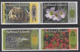 2012 Falkland Islands. SG1243-6 Colour in Nature  set 4 values U/M  (MNH)