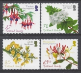 2010 Falkland Islands SG 1181-4 Flowering Shrubs set 4 values U/M (MNH)