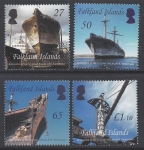 2010 Falkland Islands  SG.1157 - 60 Restoration of SS Great Britain set 4 values U/M (MNH)