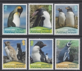 2010 Falkland Islands  SG.1174-9 Breeding Penguins 2nd series  set 6 values U/M (MNH)