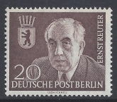 1954 Berlin SG.B112 Death of Ernst Reuter Mayor of West Berlin U/M (MNH)