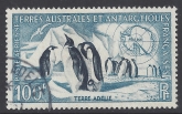 1956 French Antarctic - SG.17 100F Emperor Penguins & Snow Petrel. very fine used.