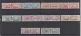 1927 Eritrea SG.P123-133 Parcel Post stamps of Italy overprinted 'Eritrea'  set of 10 values mounted mint.