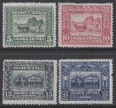 1910-14 Eritrea - SG.34-7 Perf 13½  set 4 values (Ploughing & Goverment Palace) mounted mint.