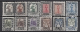 1921 Libya - SG22A-33A perf 14¼ x 13¾  set of 12 values mounted mint.
