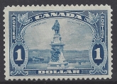 1935 Canada  SG.351  $1 bright blue.  Champlain Monument, Quebec - u/m (MNH)