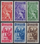 1935 Vatican  -  SG.41-46 International Judicial Congress Rome. set 6 values mounted mint. Cat. Value £225.00