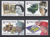 2015 Falkland Islands SG.1324-7 Great Britains Longest Reigning Monarch set of 4 values U/M (MNH)