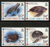 1996 B.I.O.T  - Turtles SG.185 - 8  set 4 values U/M (MNH)
