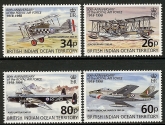 1998 British Indian Ocean Territory - SG.215 - 8 80th Anniversary  of The Royal Airforce set 4 values  u/m (MNH)