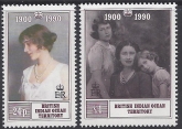 1990 British Indian Ocean Territory - SG.106-7 90th Birthday of Queen Elizabeth the Queen Mother. set 2 values  u/m (MNH)