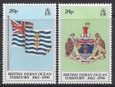 1990 British Indian Ocean Territory. SG.108-9  25th Anniversary of B.I.O.T. set 2 values  u/m (MNH)
