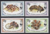 1993 British Indian Ocean Territory - SG.132-5 Endangered Species - Coconut Crab.  set 4 values  u/m (MNH)