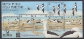2001 British Indian Ocean Territory -  MS.260  Birdlife World Bird Festival - Crab Plovers. mini sheet.  u/m (MNH)
