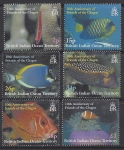2002 British Indian Ocean Territory - SG.270-5 10th Anniversaryof Friends of Chagos Reef Fish.  set 6  values  u/m (MNH)