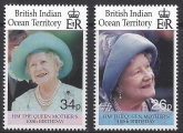 2000 British Indian Ocean Territory - SG.240-1  Queen Elizabeth the Queen Mother 100th Birthday. set 2 values  u/m (MNH)