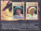 2000 British Indian Ocean Territory - MS.242  Queen Elizabeth the Queen Mother 100th Birthday. mini sheet  u/m (MNH)