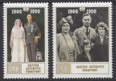1989 British Antarctic. SG.186-7 90th Birthday of Queen Elizabeth the Queen Mother. set 2 values U/M (MNH)