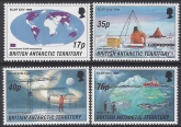 1996 British Antarctic. SG.260-3  24th meeting of Scientific Committee on Antarctic Research Cambridge. set 4 values U/M (MNH)