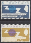 1965 Falkland Islands SG.219-20 ITU Centenary set 2 values U/M (MNH)