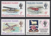 1969 Falkland Islands. SG.246-9.  21st Anniversary of Government Air Services. set 4 values U/M (MNH)