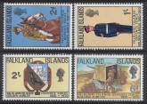 1970 Falkland Islands. SG.254-7 Golden Jubilee of Defence Force. set 4 values U/M (MNH)