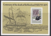 1979 Falkland Islands. MS.367 Death Centenary of Sir Rowland Hill mini sheet U/M (MNH)