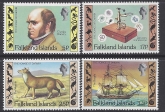 1982  Falkland Islands SG.422-5 150th Anniversary of Charles Dawin's Voyage  set 4 values U/M (MNH)