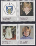 1982  Falkland Islands SG.426-9 21st Birthday of The Princess of Wales.  set 4 values U/M (MNH)