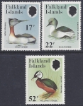 1984 Falkland Islands. SG.489-91  Grebes. set 3 values U/M (MNH)
