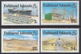 1985 Falkland Islands. SG.501-4 Opening of Mount Pleasant Airport. set 4 values U/M (MNH)