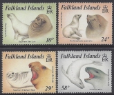 1987 Falkland Islands. SG.543-6 Seals.  set 4 values U/M (MNH)