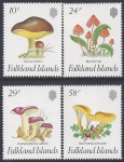 1987 Falkland Islands. SG.547-50.  Fungi  set 4 values U/M (MNH)