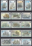 1989 Falkland Islands. SG.567-82 Cape Horn Sailing Ships set 16 values U/M (MNH)