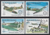 1990 Falkland Islands.  SG.601-4  Stamp World London 90. set 4 values U/M (MNH)